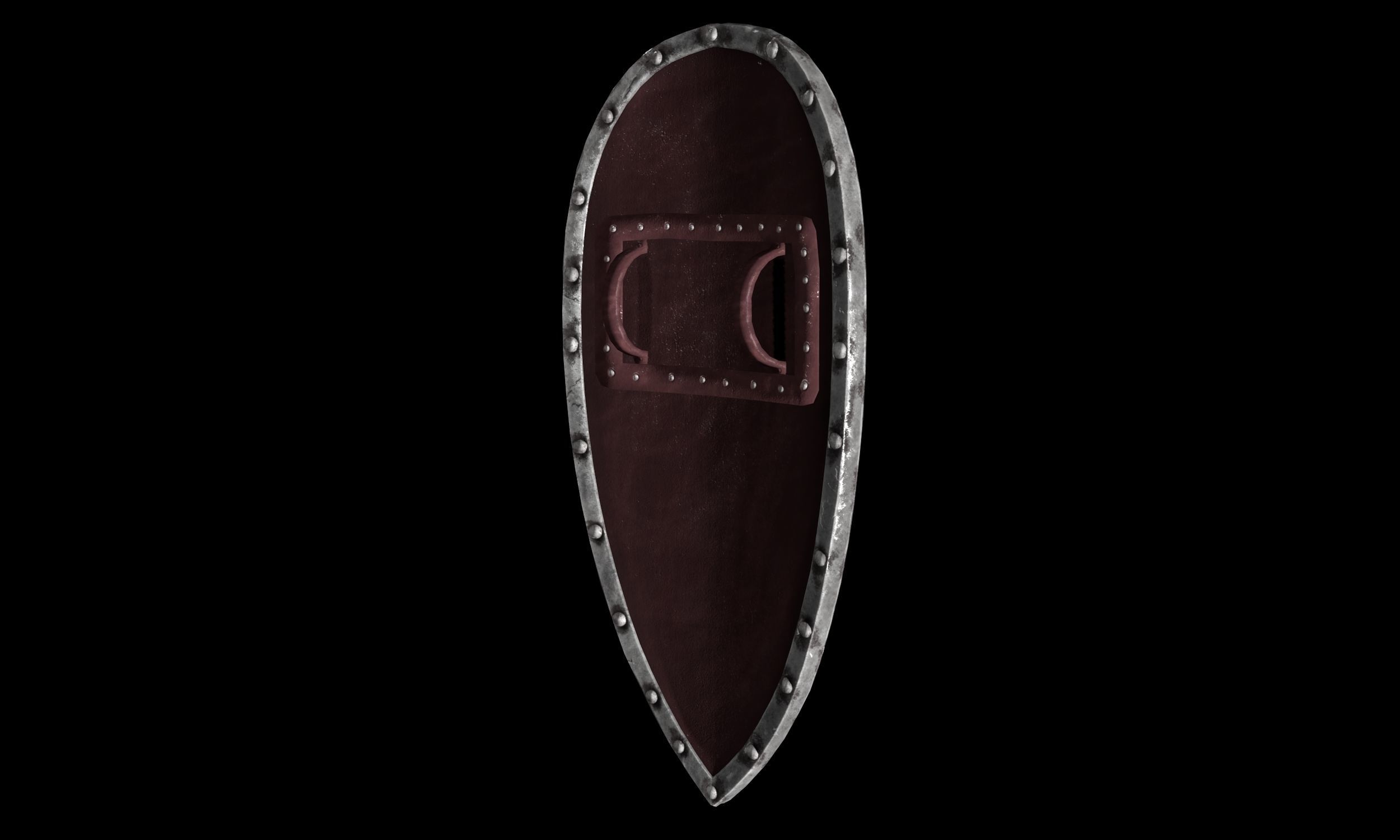 Rus Shield Low-poly 3D model_5