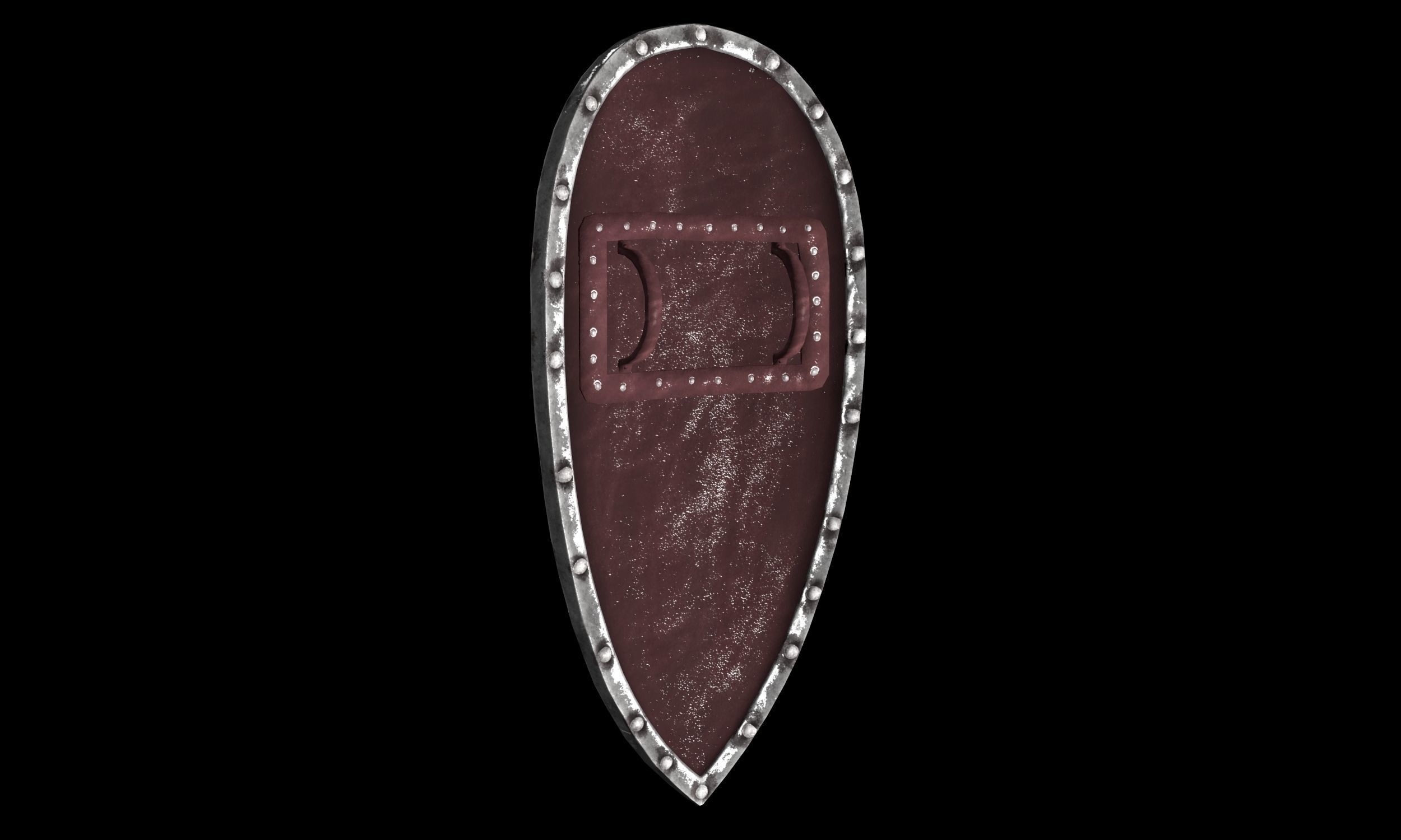 Rus Shield Low-poly 3D model_3