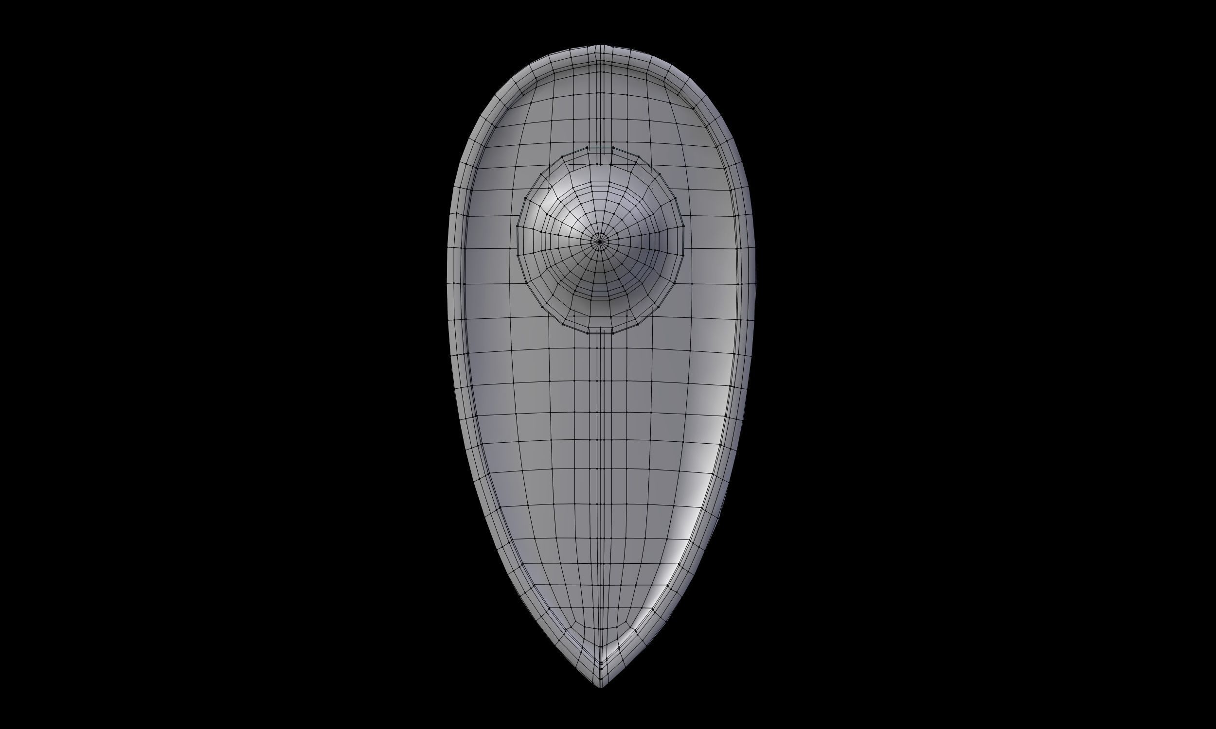 Rus Shield Low-poly 3D model_19