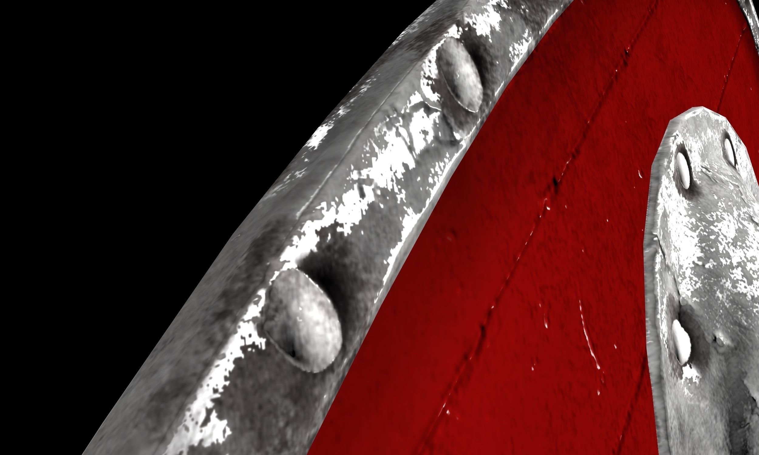 Rus Shield Low-poly 3D model_14