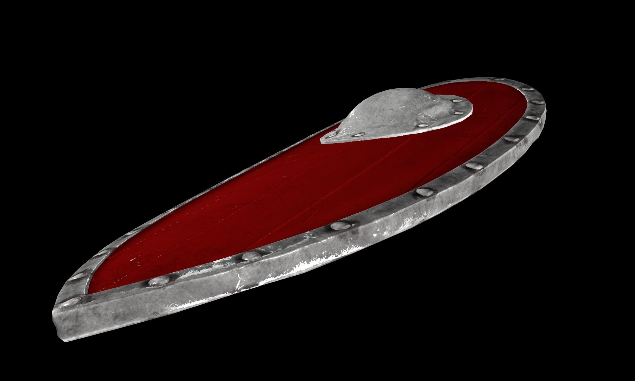 Rus Shield Low-poly 3D model_8