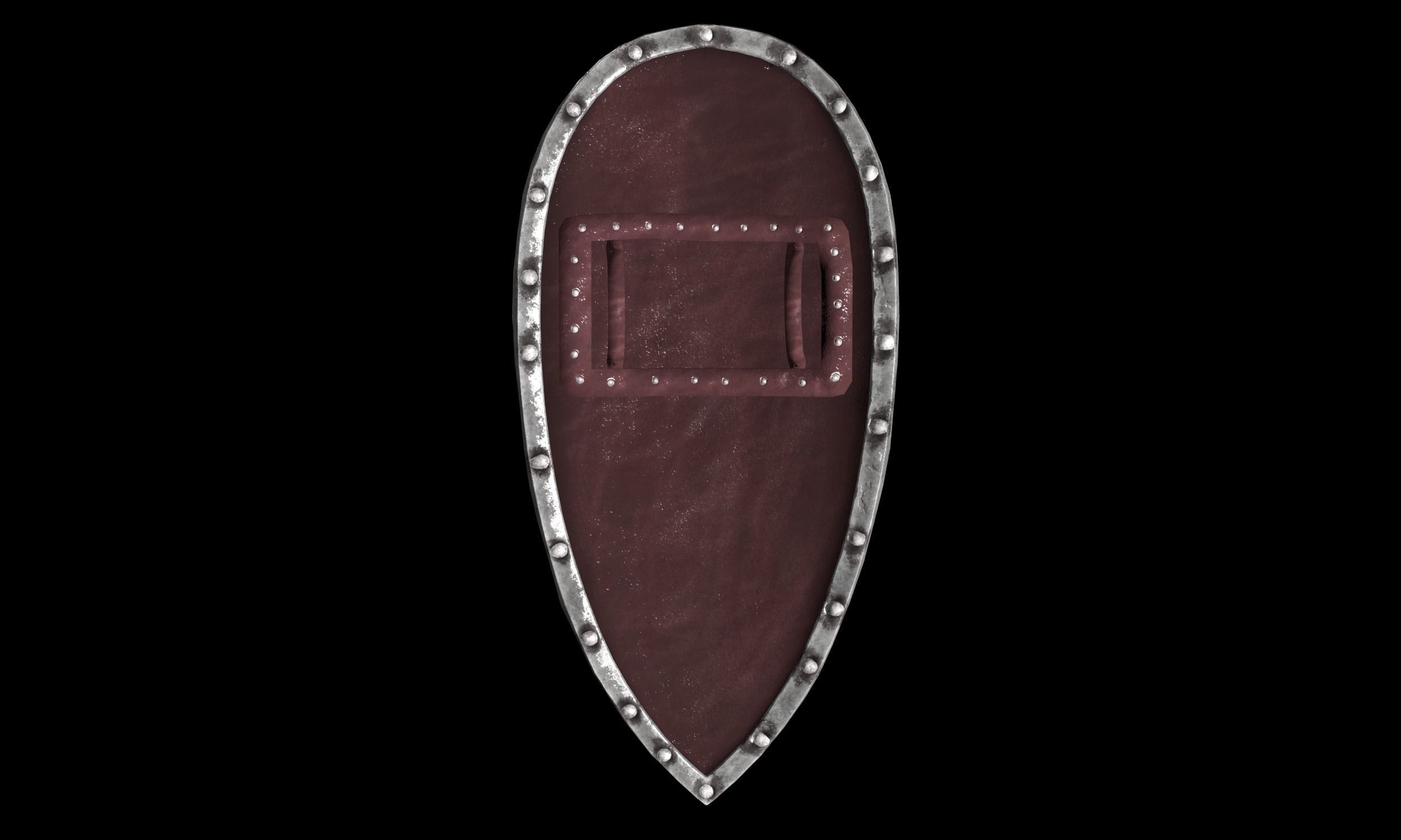 Rus Shield Low-poly 3D model_4