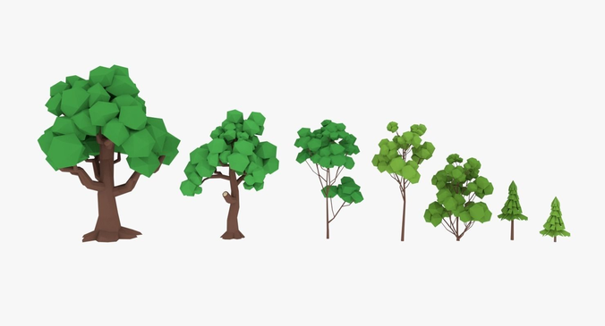 LowPoly Trees Pack