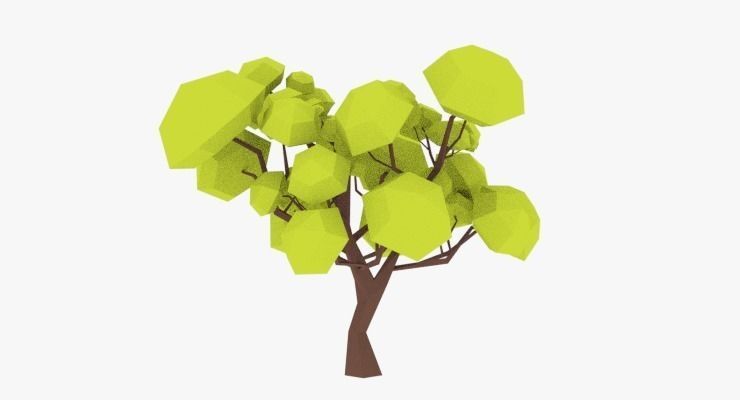 LowPoly Trees Pack 02 Low-poly 3D model_10