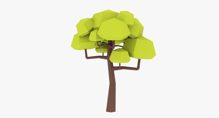 LowPoly Trees Pack 02 Low-poly 3D model_26