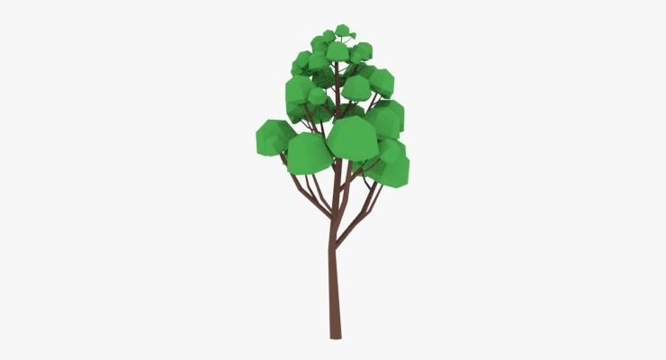 LowPoly Trees Pack 02 Low-poly 3D model_22
