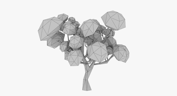 LowPoly Trees Pack 02 Low-poly 3D model_11