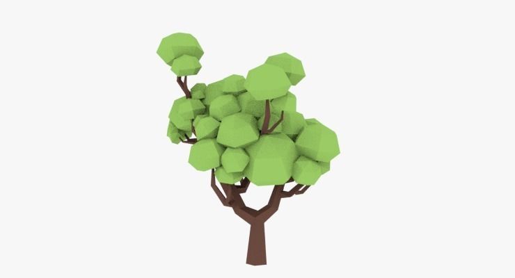 LowPoly Trees Pack 02 Low-poly 3D model_30