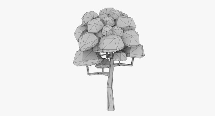 LowPoly Trees Pack 02 Low-poly 3D model_36