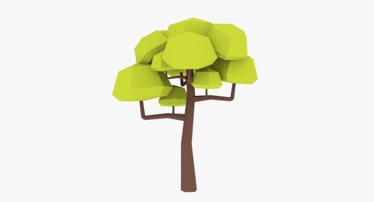 LowPoly Trees Pack 02 Low-poly 3D model_25