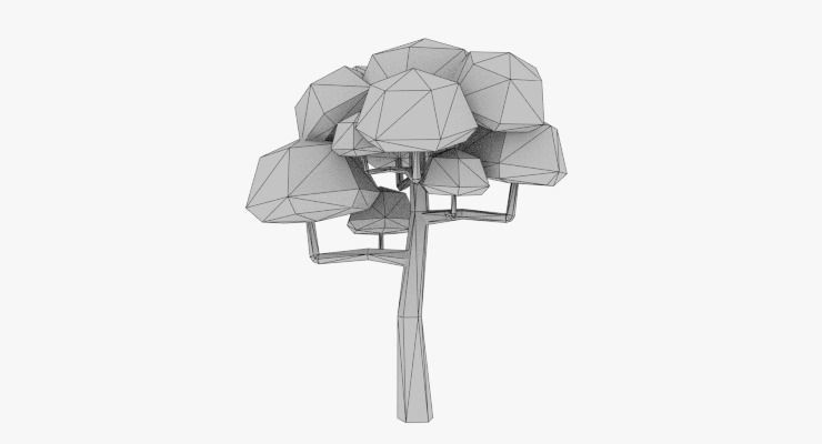 LowPoly Trees Pack 02 Low-poly 3D model_27