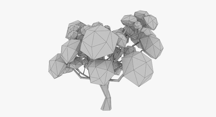 LowPoly Trees Pack 02 Low-poly 3D model_12