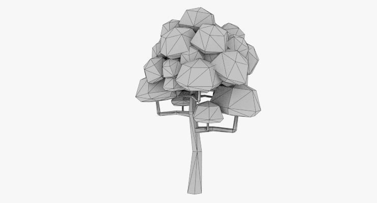LowPoly Trees Pack 02 Low-poly 3D model_35