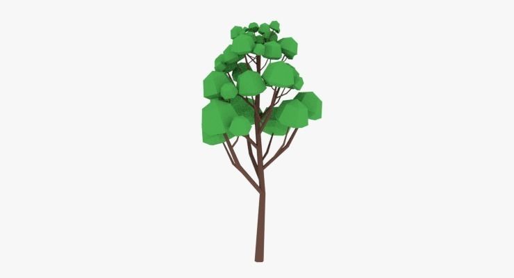 LowPoly Trees Pack 02 Low-poly 3D model_21
