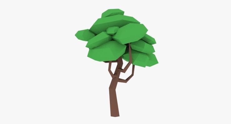 LowPoly Trees Pack 02 Low-poly 3D model_13