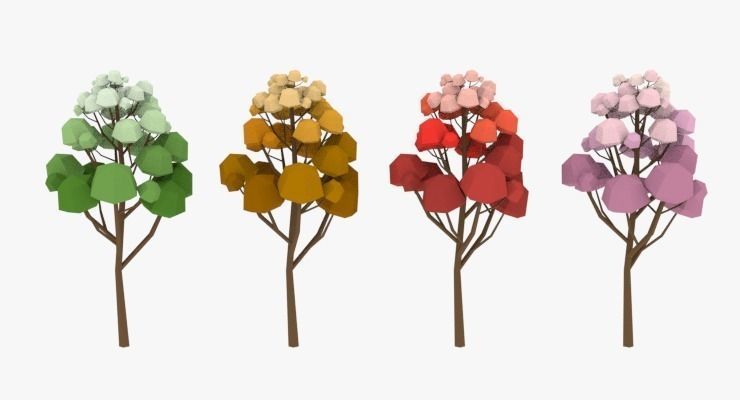 LowPoly Trees Pack 03 Low-poly 3D model_33