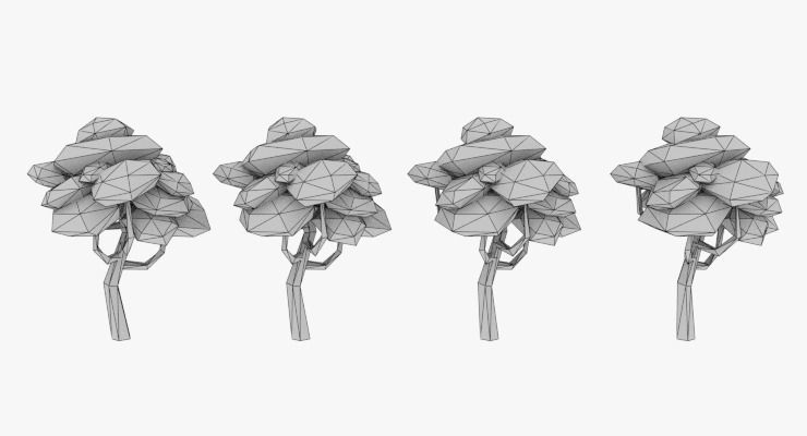 LowPoly Trees Pack 03 Low-poly 3D model_23