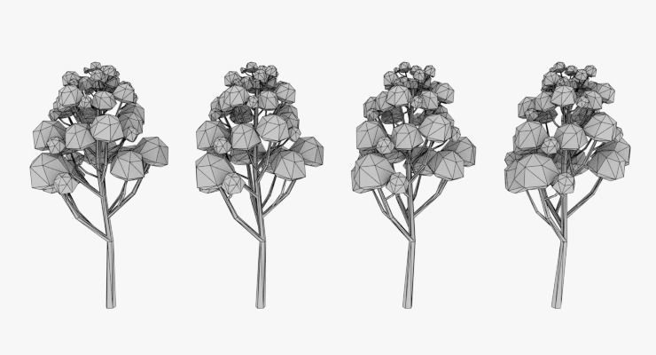 LowPoly Trees Pack 03 Low-poly 3D model_13