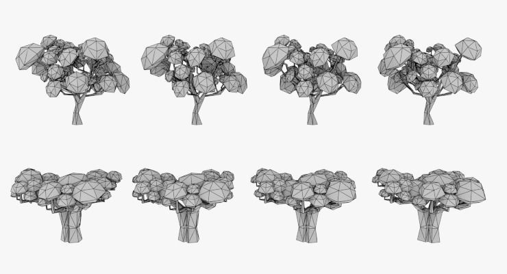 LowPoly Trees Pack 03 Low-poly 3D model_39