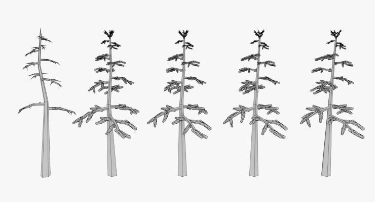 LowPoly Trees Pack 03 Low-poly 3D model_21