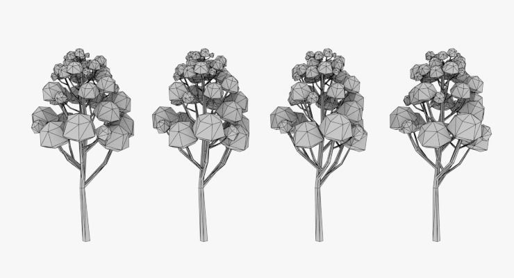 LowPoly Trees Pack 03 Low-poly 3D model_29
