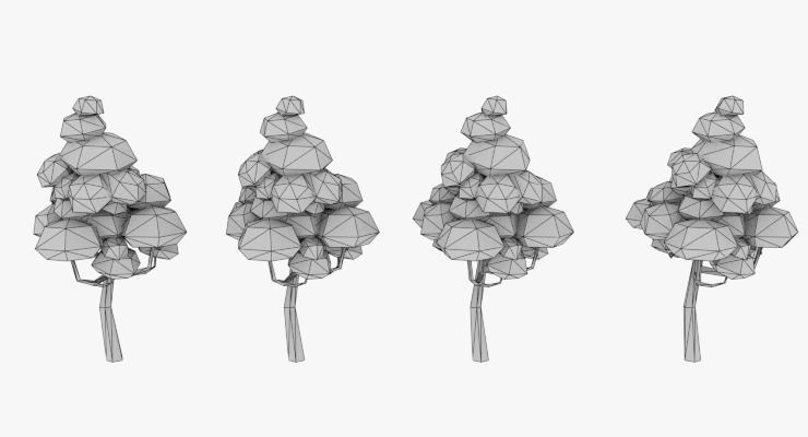 LowPoly Trees Pack 03 Low-poly 3D model_26