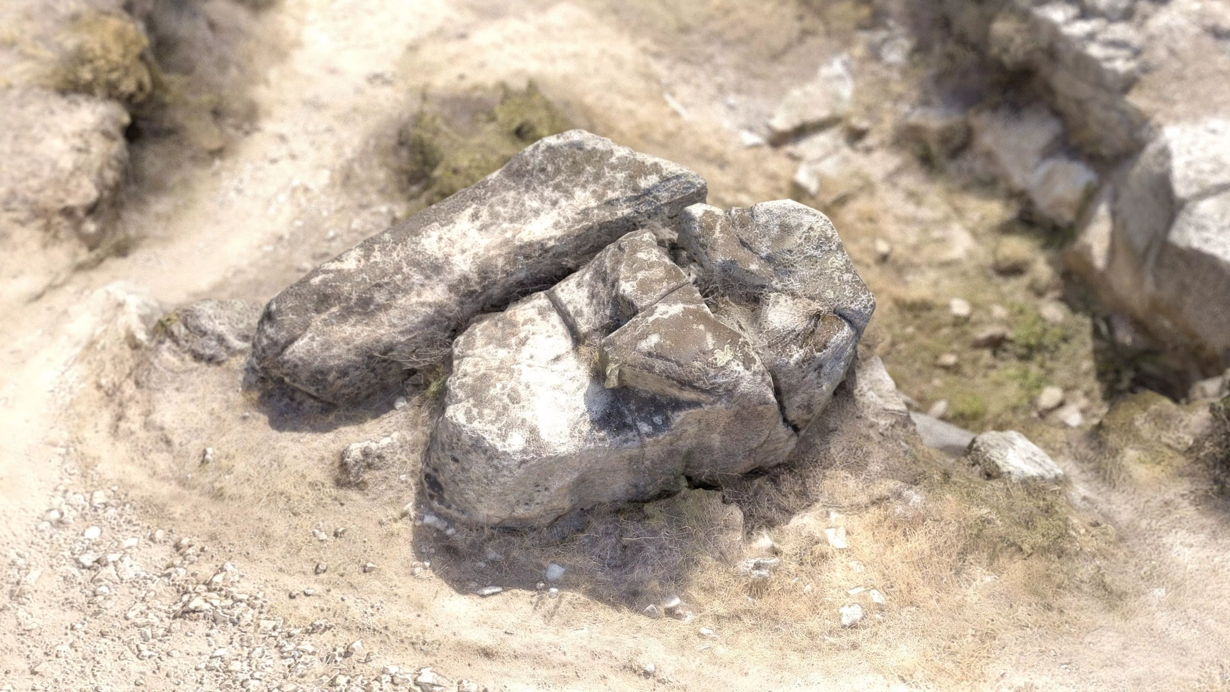 ROCK 26 Low-poly 3D model_0