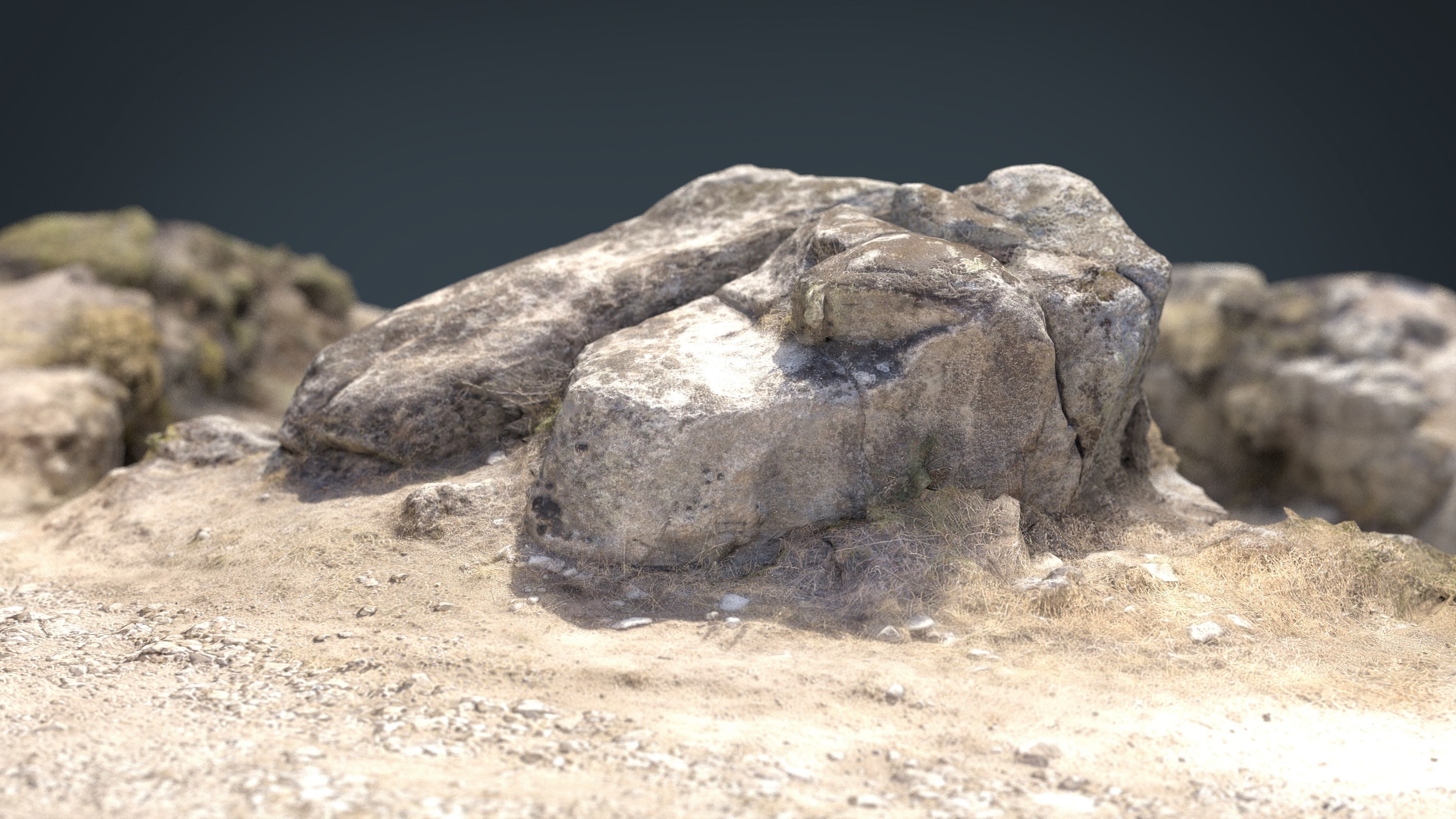 ROCK 26 Low-poly 3D model_2