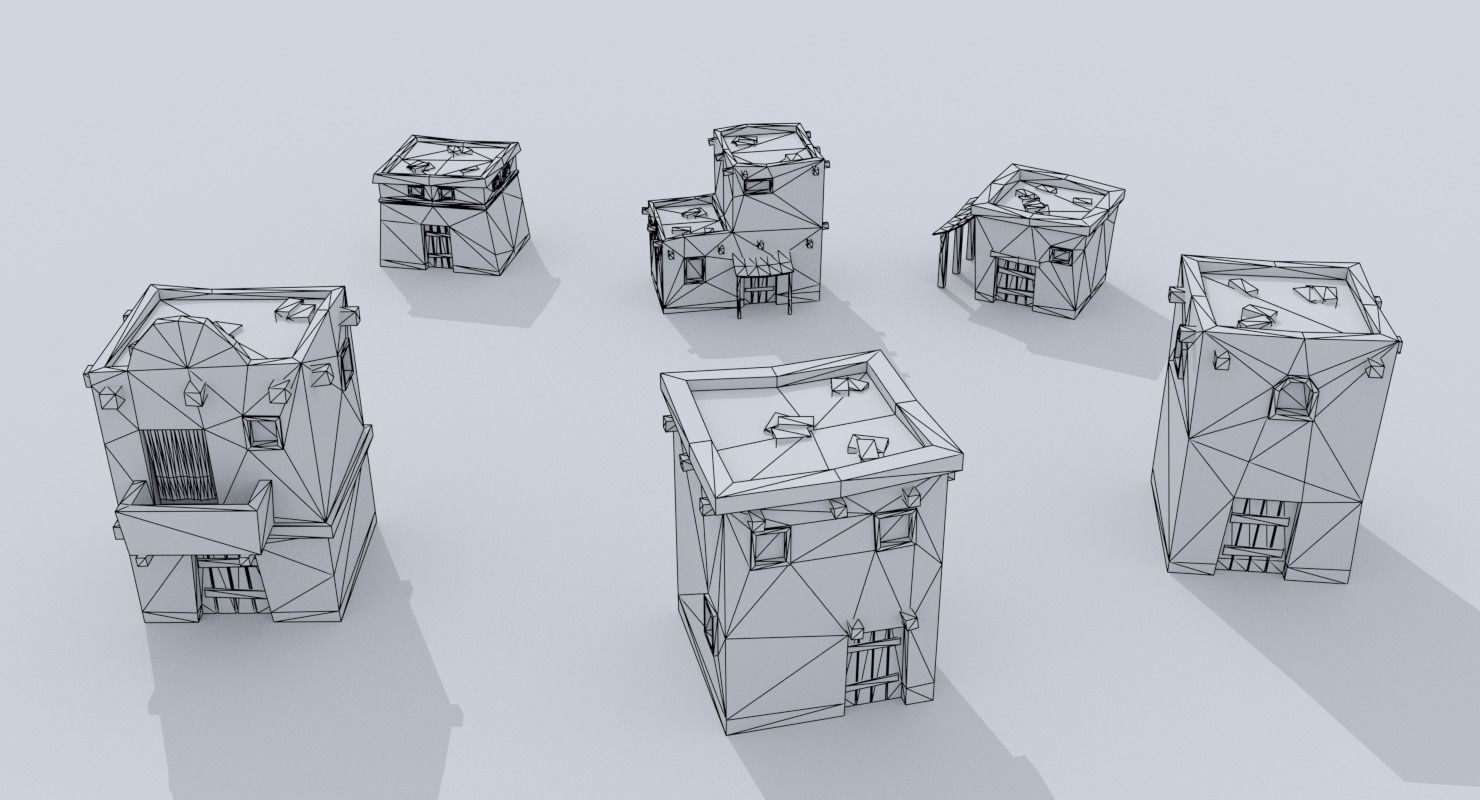 Medieval City Pack Low-poly 3D model_84