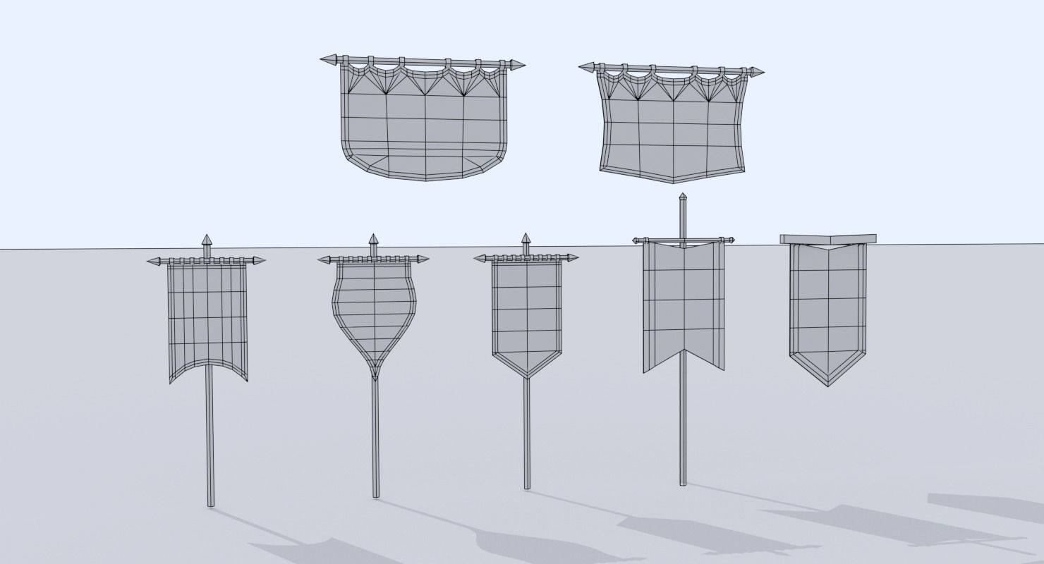 Medieval City Pack Low-poly 3D model_95