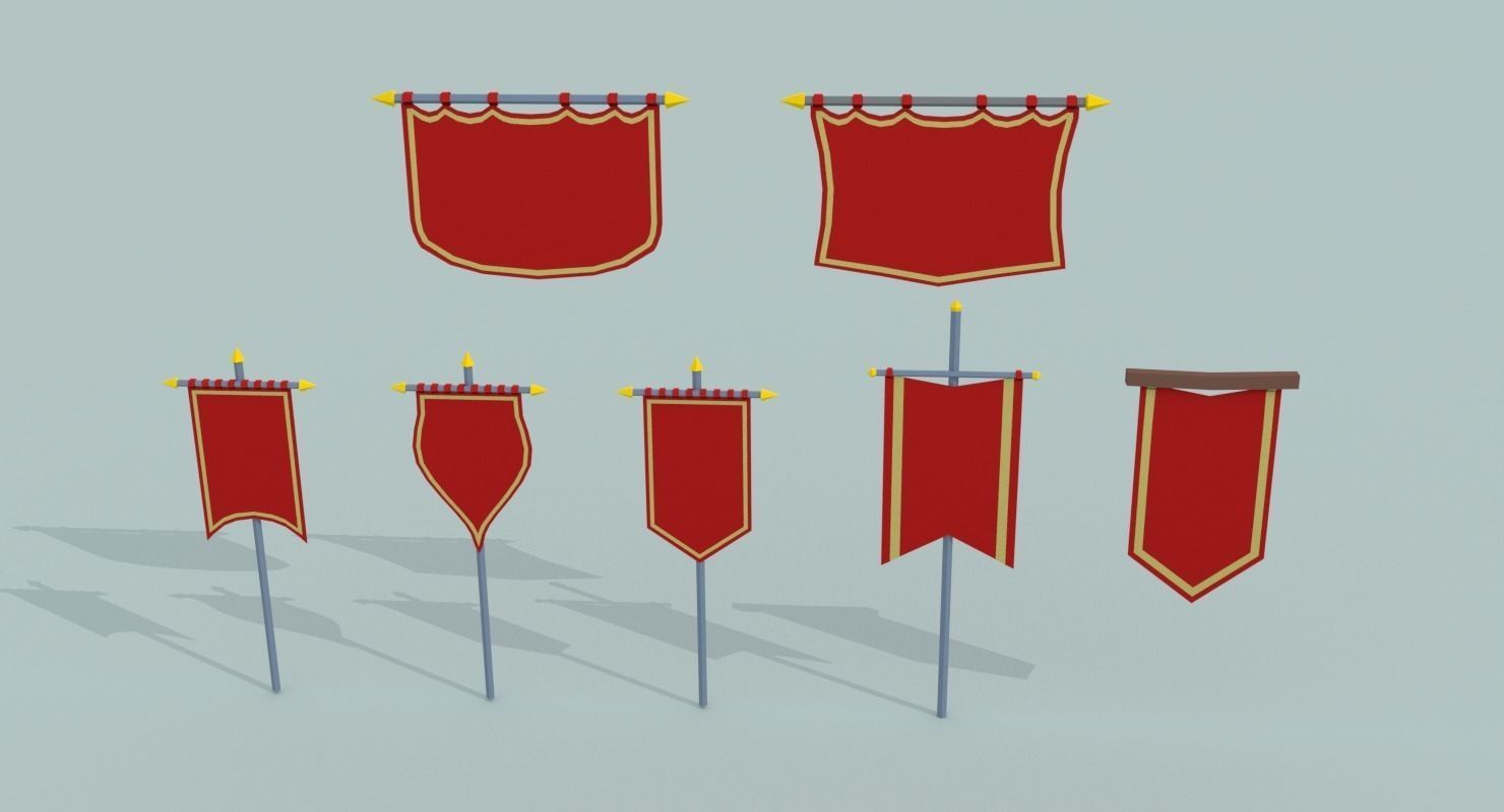 Medieval City Pack Low-poly 3D model_19