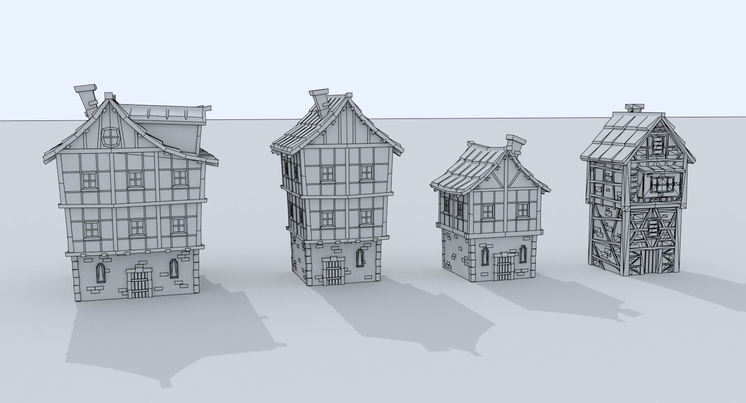 Medieval City Pack Low-poly 3D model_81