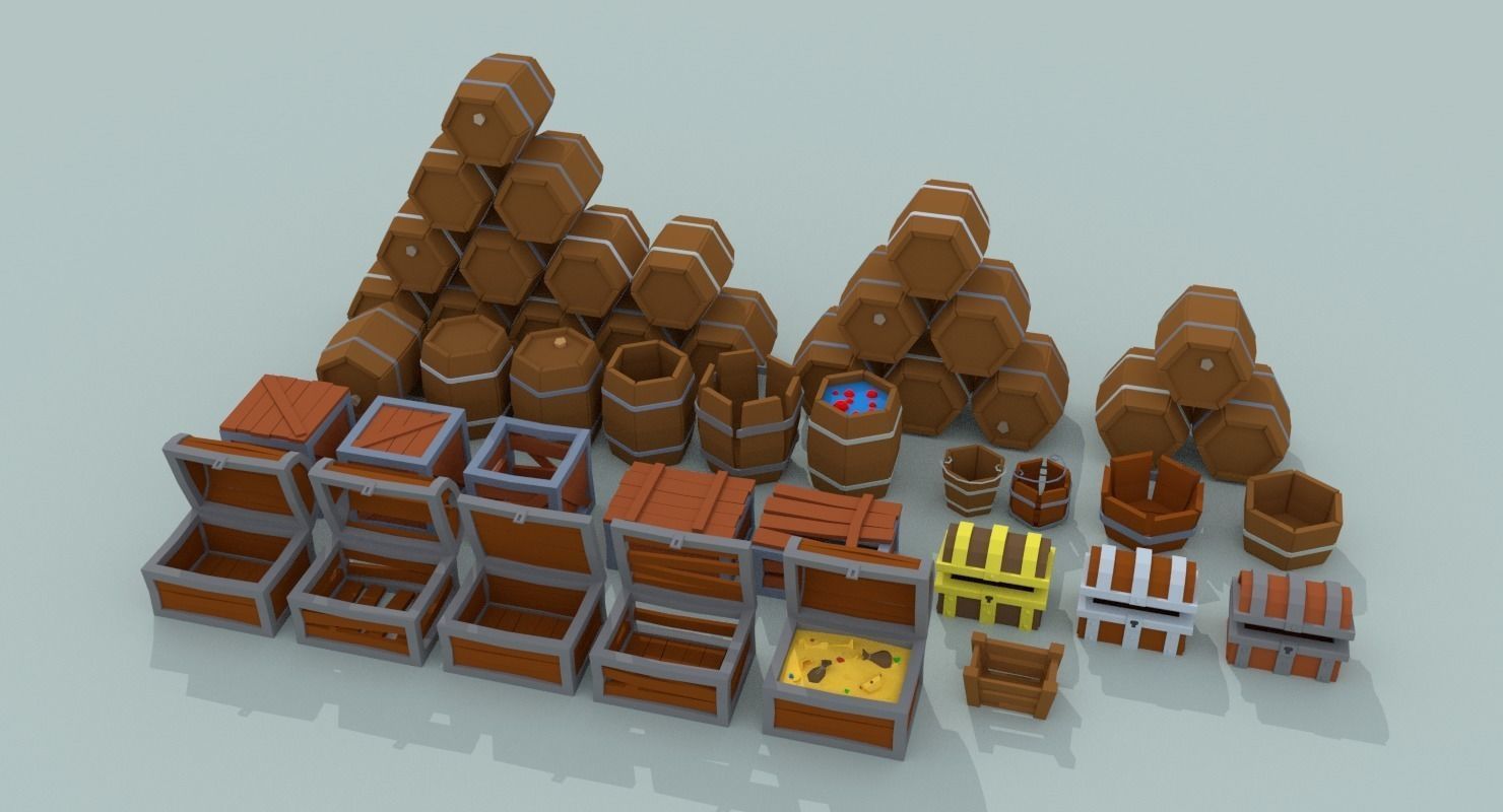 Medieval City Pack Low-poly 3D model_67