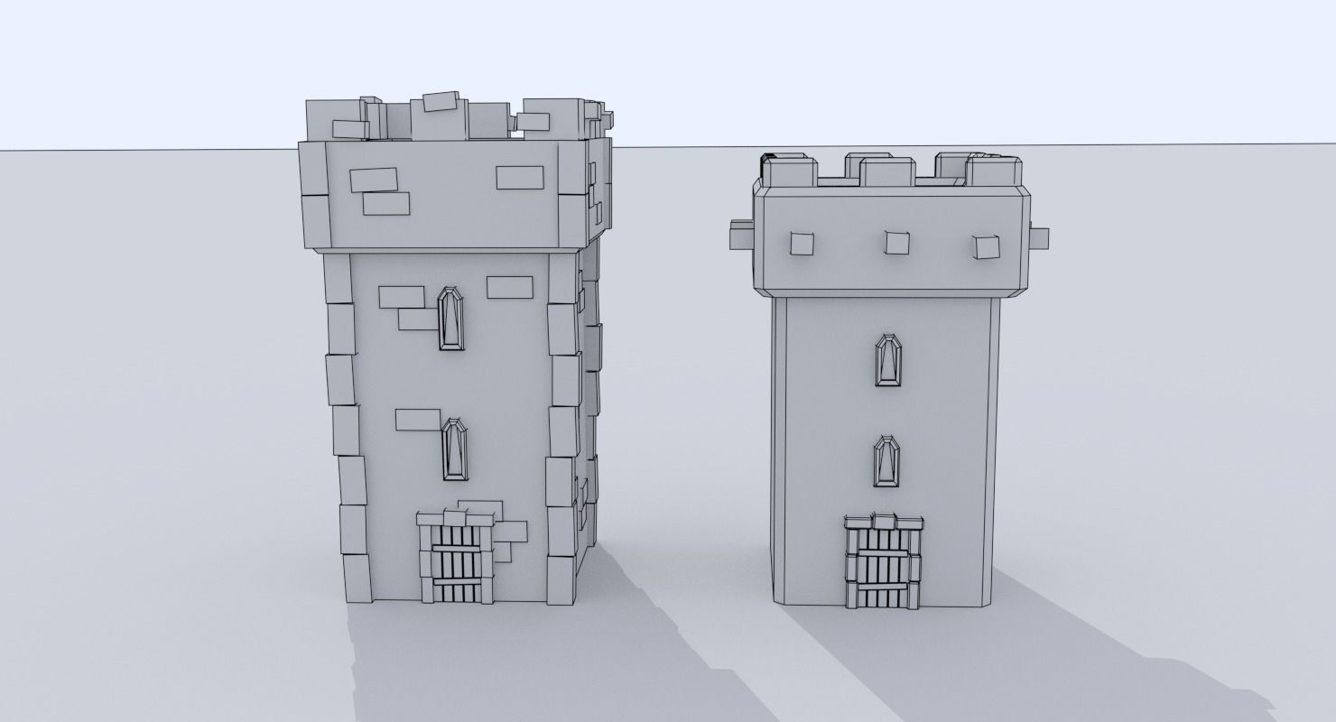 Medieval City Pack Low-poly 3D model_85