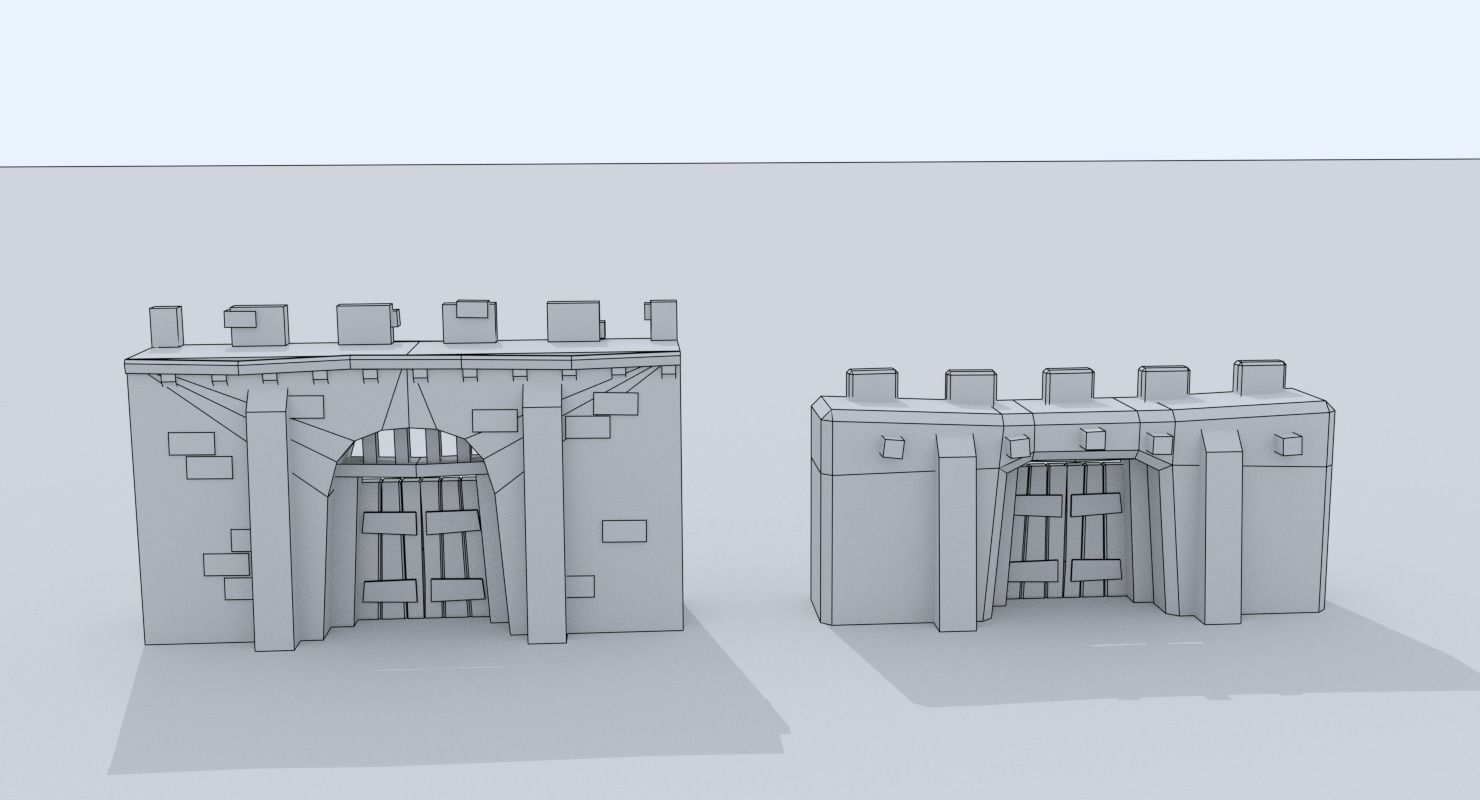 Medieval City Pack Low-poly 3D model_86