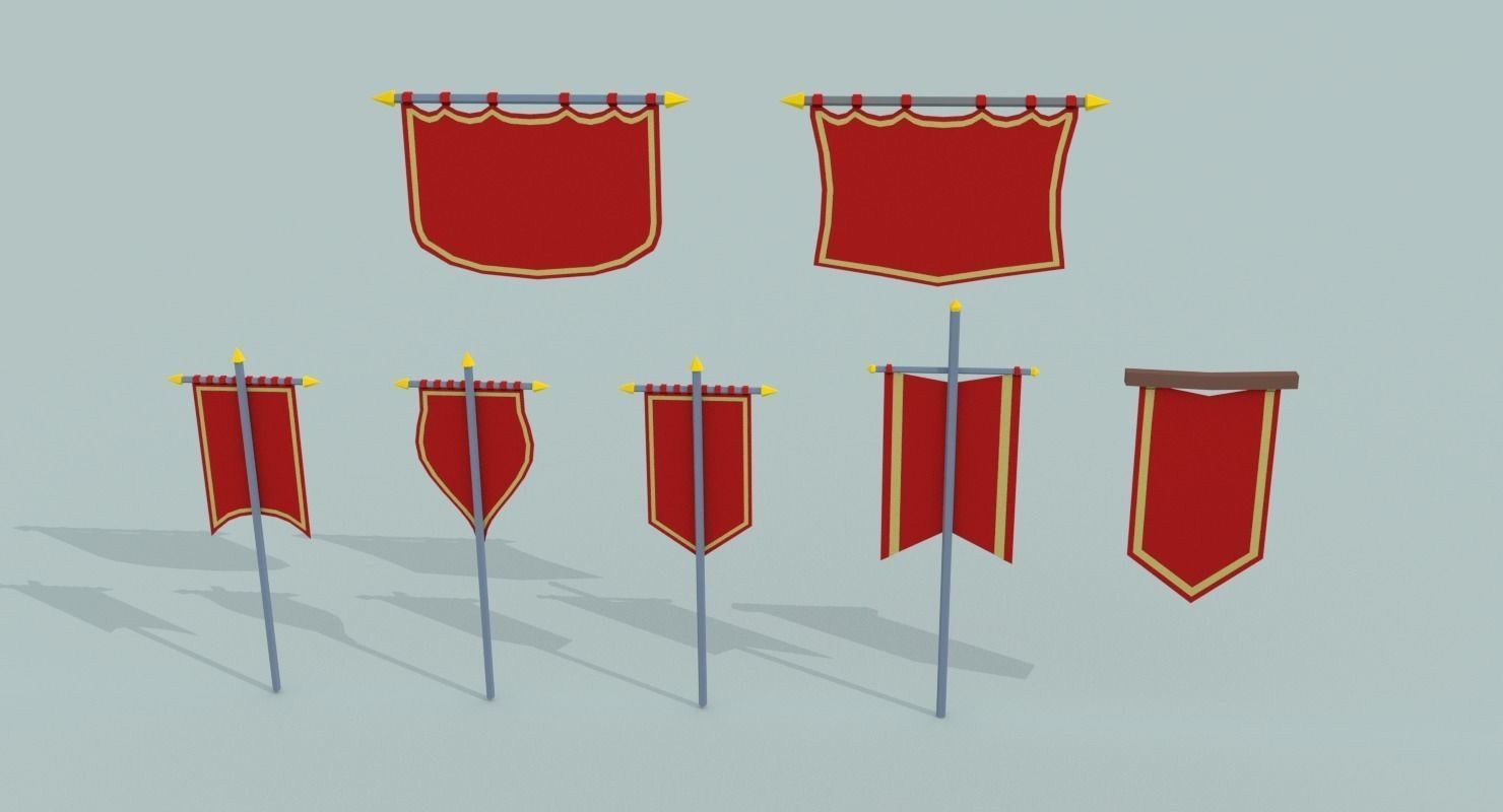 Medieval City Pack Low-poly 3D model_20