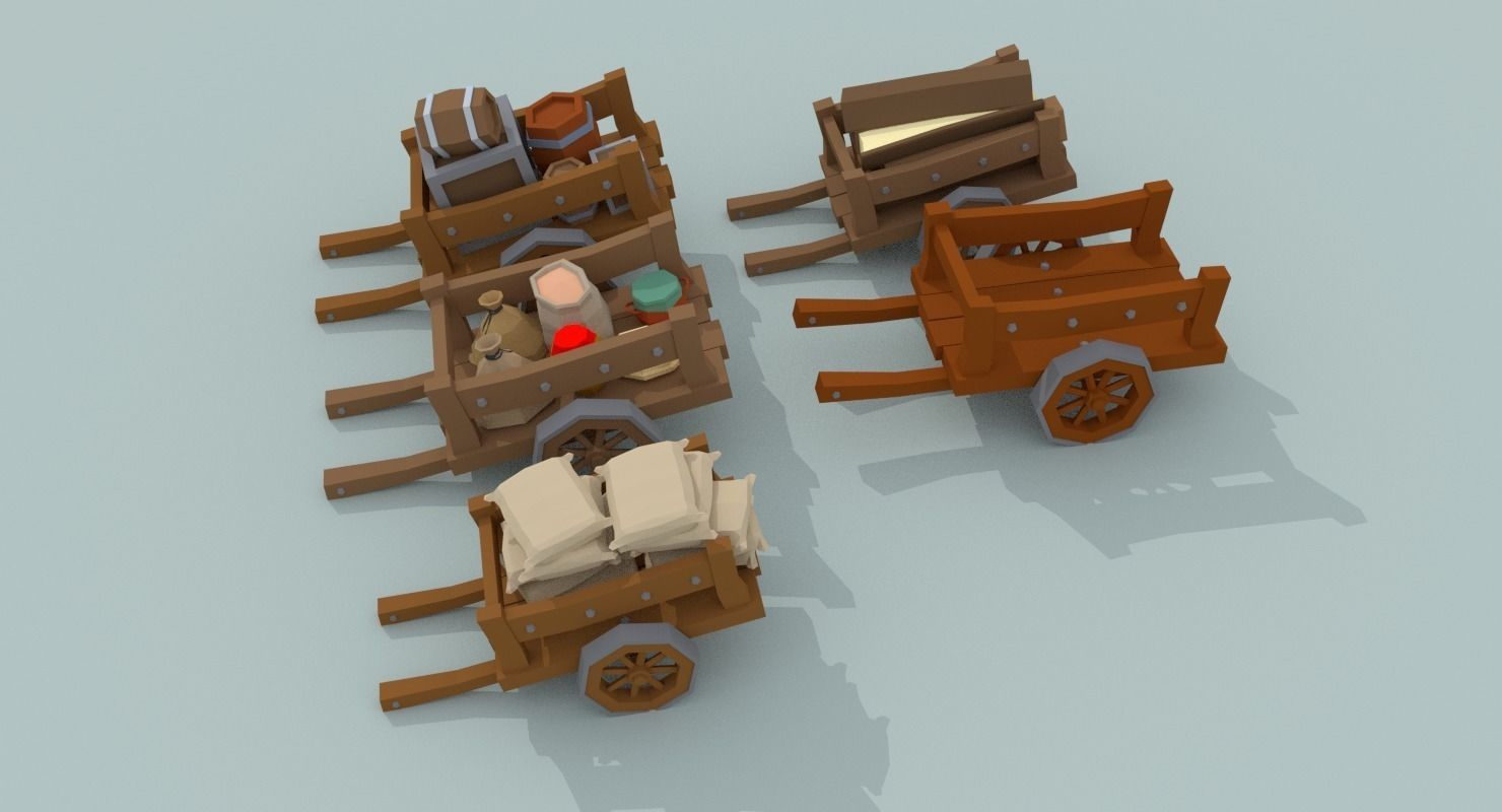 Medieval City Pack Low-poly 3D model_61