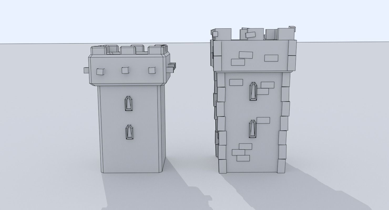 Medieval City Pack Low-poly 3D model_87