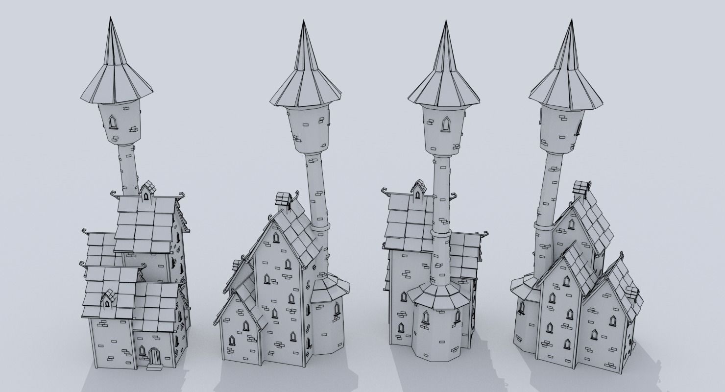 Medieval City Pack Low-poly 3D model_101