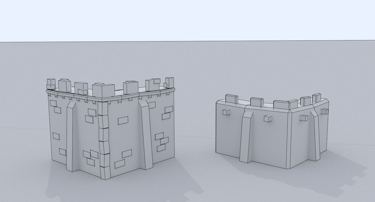 Medieval City Pack Low-poly 3D model_92