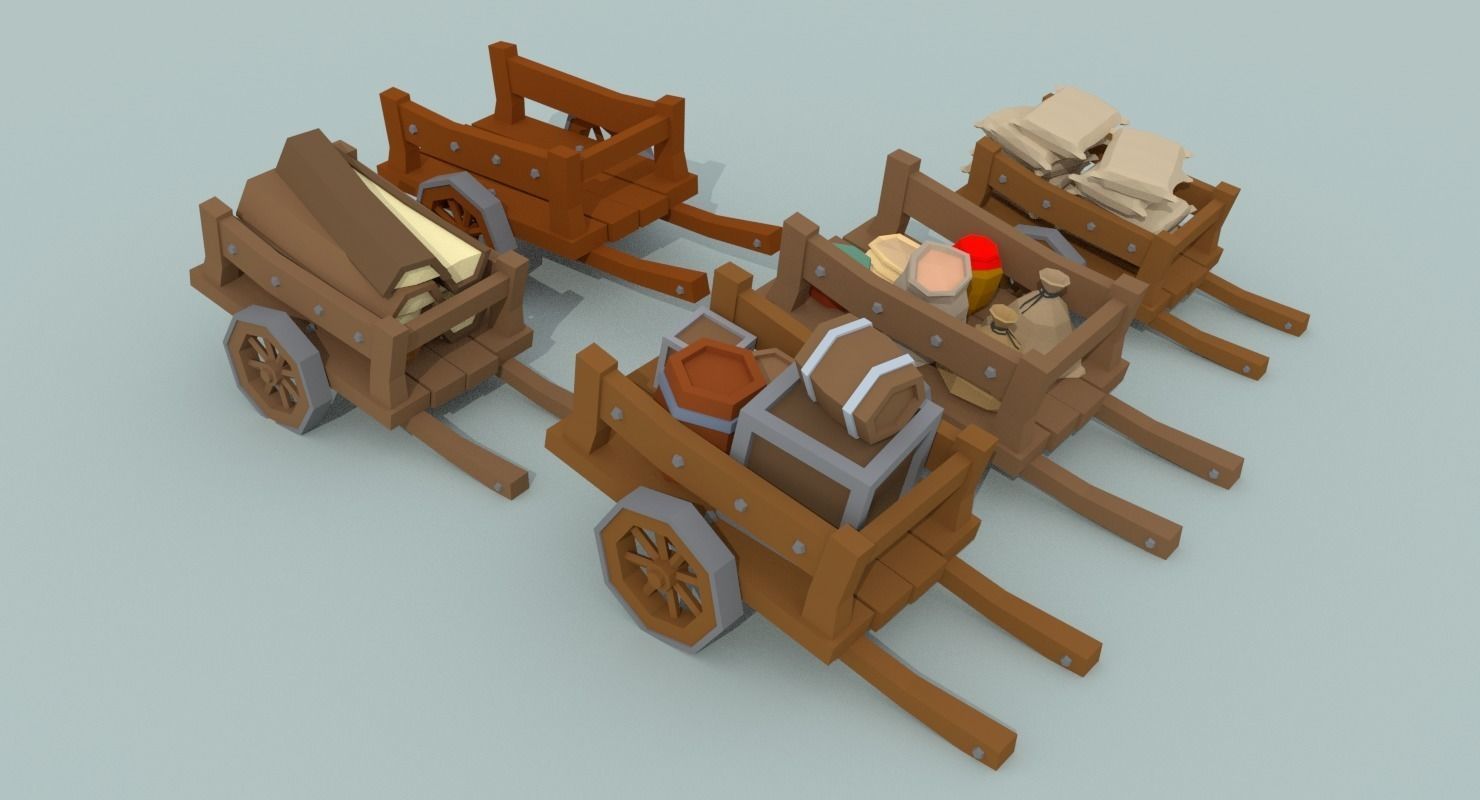 Medieval City Pack Low-poly 3D model_60