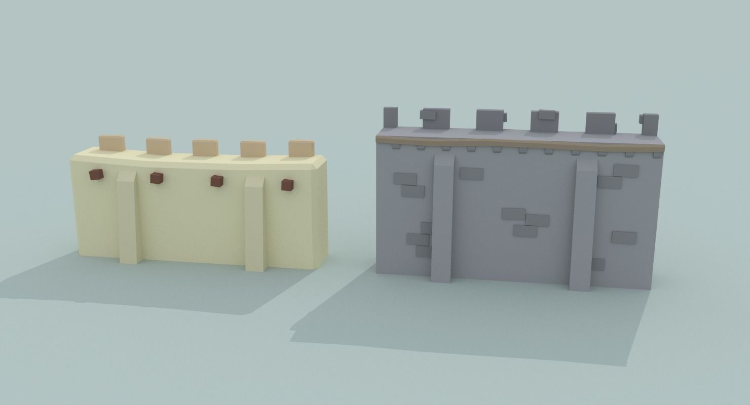 Medieval City Pack Low-poly 3D model_16