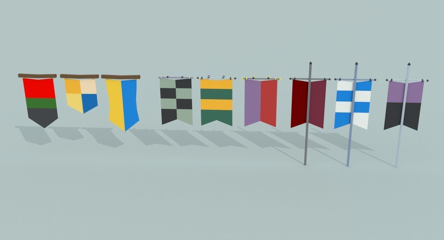 Medieval City Pack Low-poly 3D model_22