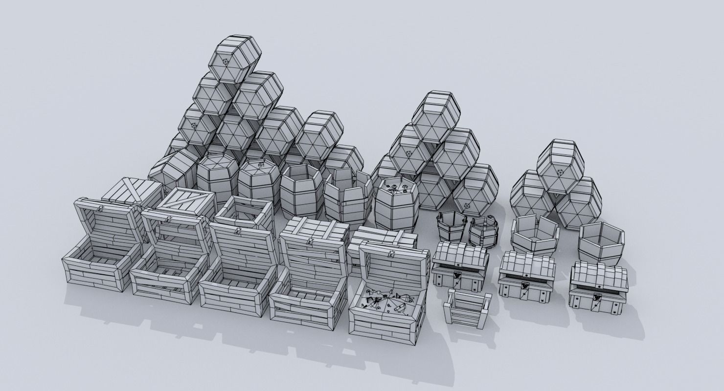 Medieval City Pack Low-poly 3D model_118