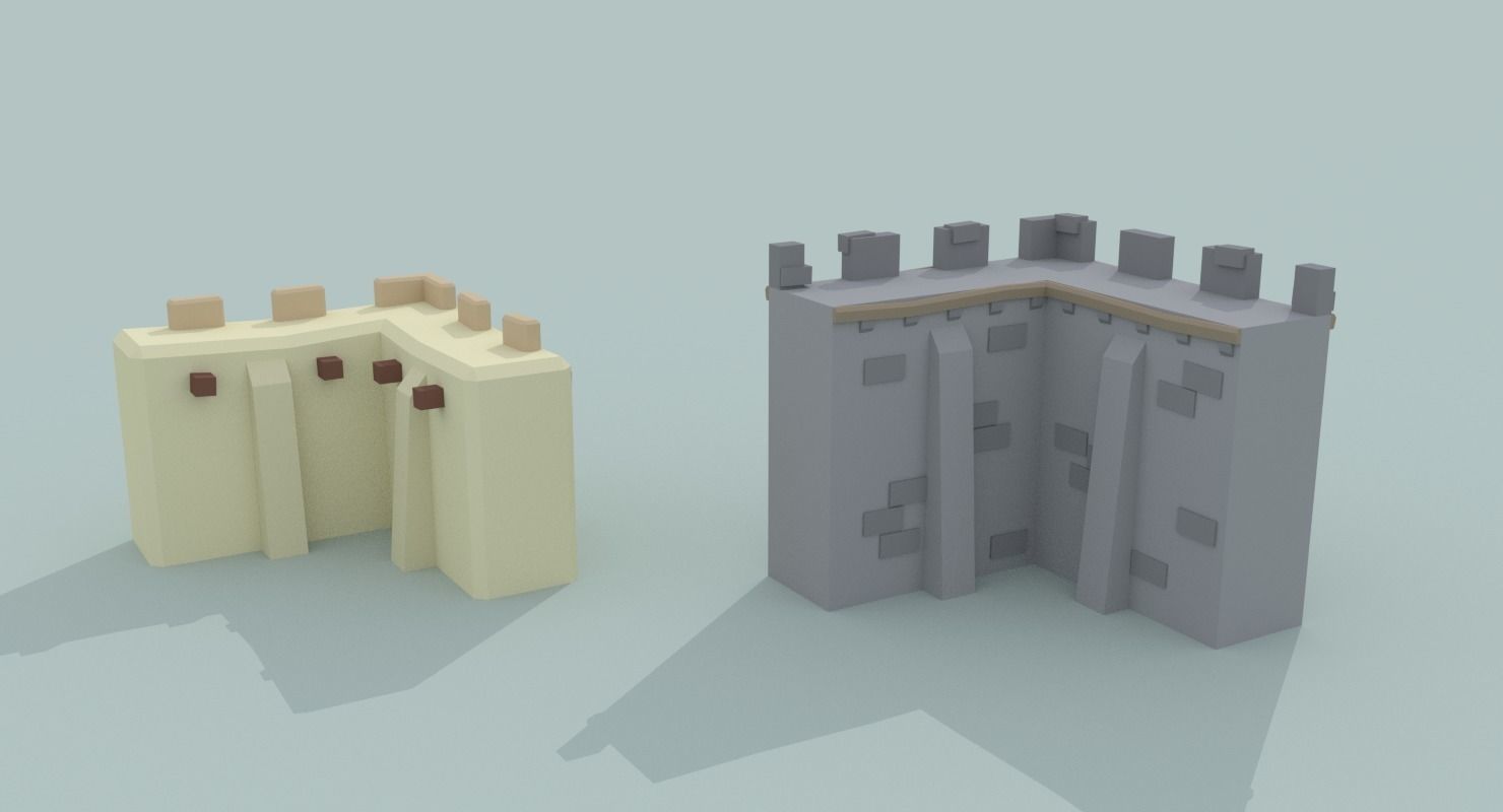 Medieval City Pack Low-poly 3D model_14