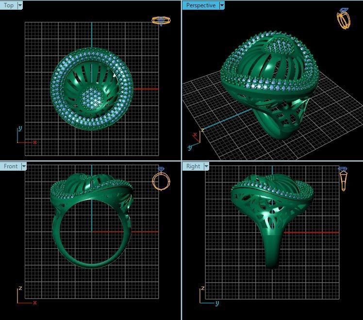 Ring R0270 3D print model_2