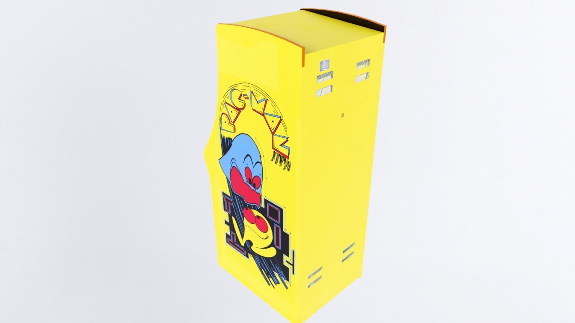 Low Poly PBR Pacman Cabinet Low-poly 3D model_4