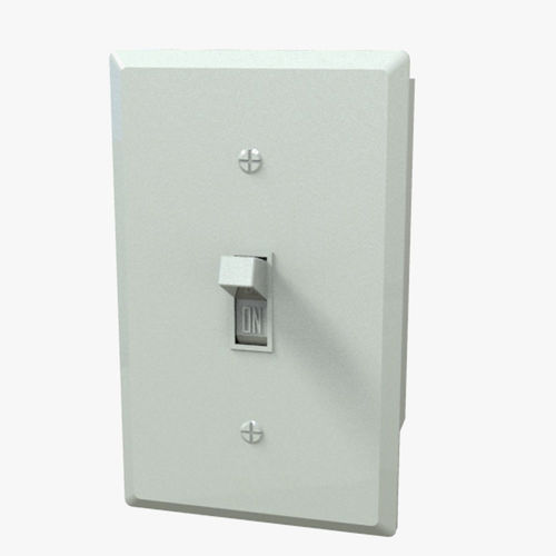 Single Light Switch Low-poly 3D model