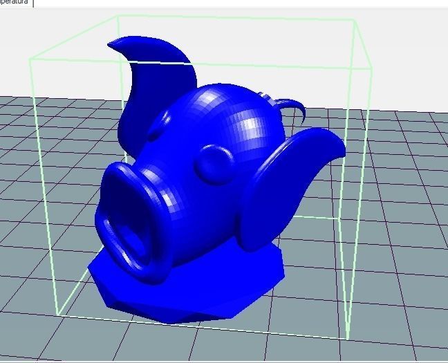 Weepinbell fish with eyes 3D print model_2