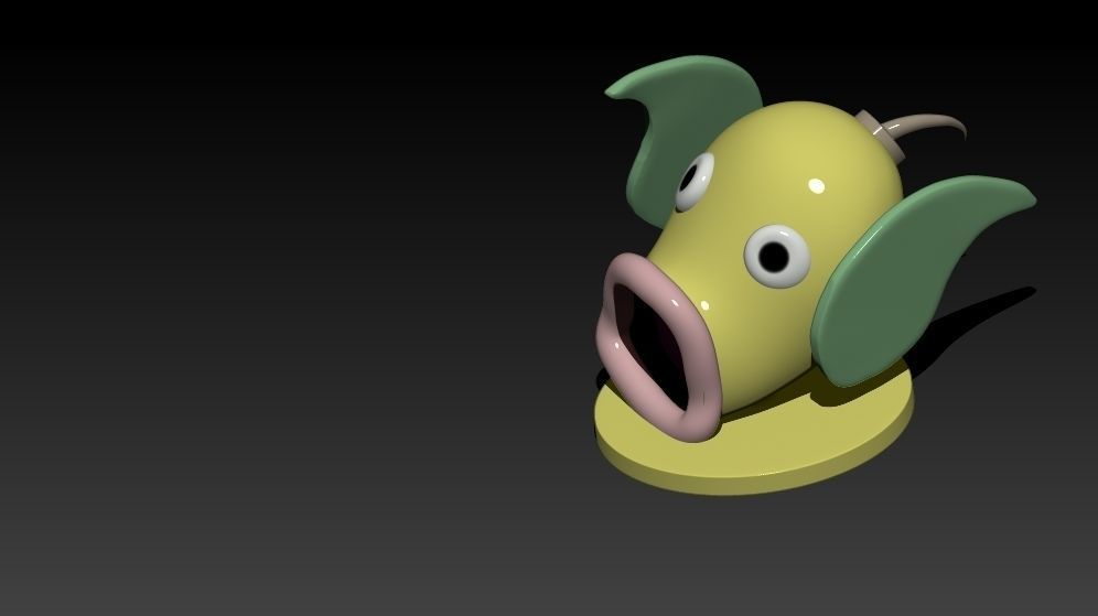 Weepinbell fish with eyes 3D print model_1
